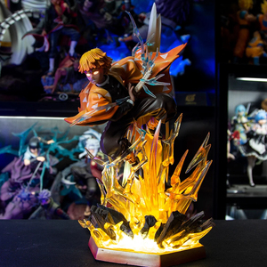 35CM demone <span class=keywords><strong>Slayer</strong></span> <span class=keywords><strong>Kimetsu</strong></span> <span class=keywords><strong>No</strong></span> <span class=keywords><strong>Yaiba</strong></span> Agatsuma Zenitsu personaggio dei cartoni animati giocattolo PVC Anime figura statua - Product Image 2