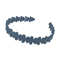Accessoires de cheveux antidérapants à la mode simples pour femmes bandeaux de cheveux dentés cassés et givrés