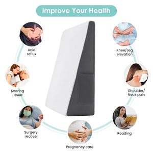 Anti Snoring Ortopedic Adult Wedge Reading Back <strong>Pillow</strong> Backrest <strong>Sciatica</strong> hr Foam Filler Orthopedic Bed Wedge <strong>Pillow</strong> for Seniors - Product Image 4
