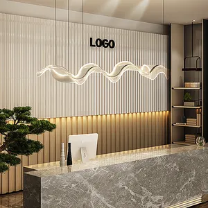 2023 nuovo lampadario creativo moderno nordico materiale acrilico onda lampadario luce lampadario di design di lusso sala da pranzo Bar
