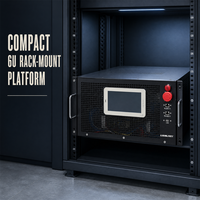 Plateforme de test CDU 6U 12KW en rack pour la simulation de charge thermique GPU haute densité et la validation de la refroidissement liquide en laboratoire
