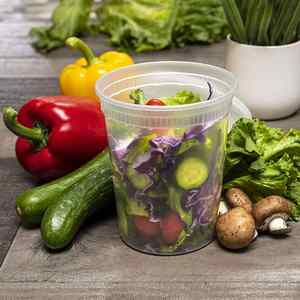 Meilleure vente : Gobelet transparent en PP avec couvercle anti-fuite en LDPE, conteneur alimentaire de 32 oz - Product Image 4