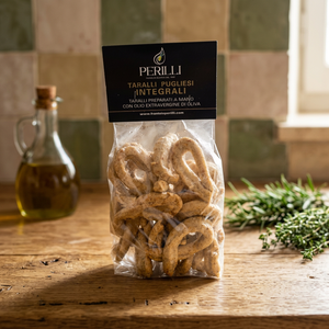 Taralli Apulien Perilli, blé entier cuit au four, texture croquante, salé, fait main - Product Image 3