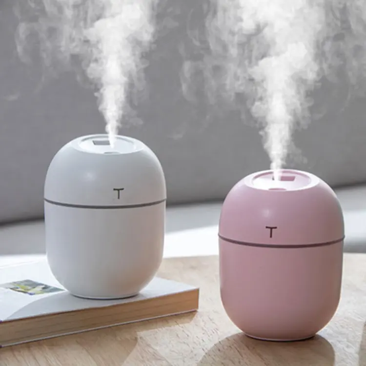 2 में 1 यूएसबी बिजली विसारक अल्ट्रासोनिक हवा Humidifier धुंध निर्माता के साथ रंगीन प्रकाश शुद्ध हवा