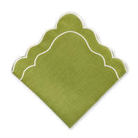 Nouveau Design vert sauge 100% pur lin français lavé linge de table serviettes de table pour ensemble cadeau