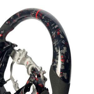 Volante Deportivo de Fibra de Carbono Forjado Rojo, Accesorios para Auto para <span class=keywords><strong>Lexus</strong></span> IS200/<span class=keywords><strong>250</strong></span>/300 350 NX LC GS 2005-2014, Superventas - Product Image 5