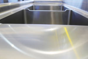 อ่างล้างจานสแตนเลสสองชั้นพิมพ์ลาย heterotype สำหรับโรงแรมร้านอาหารอุปกรณ์อื่นๆ - Product Image 4