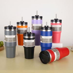 Vaso Térmico de Gran Capacidad con Doble Capa y Aislamiento al Vacío, Vaso de Acero Inoxidable para Coche, Material 304, para Café Frío - Product Image 3
