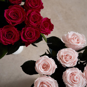Cadeau de la Saint-Valentin <span class=keywords><strong>VASE</strong></span> EN PORCELAINE Éternel à jamais 12 Roses éternelles à longue tige Fleur préservée - Product Image 6