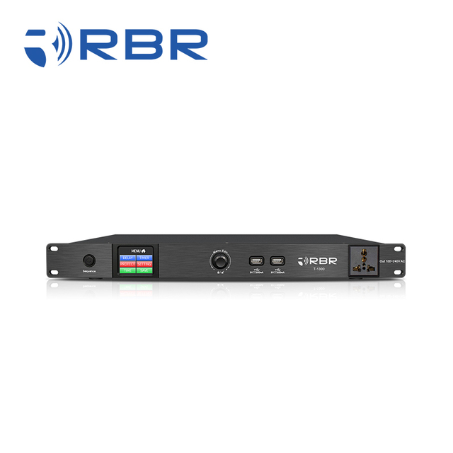 Touch Screen Design T1300 8+1 Channel Audio Power Sequence Conditioner Work in 110-240V
