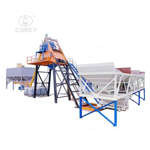 Centrale à béton fixe série HZS35, fournie par l'usine, avec mélangeur automatique JS et silo à ciment pour la construction. - Product Image 1