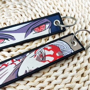 Anime <span class=keywords><strong>Manga</strong></span> ricamo Jet Key Tag cartoni animati portachiavi per auto alla moda portachiavi portachiavi borsa accessori derivati animazione - Product Image 5