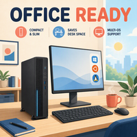 Komputer Desktop Bisnis Berkinerja Tinggi Zhaoxin KX-U6780A 8 Core 16GB DDR4 512GB NVMe SSD LCD untuk Penggunaan Kantor