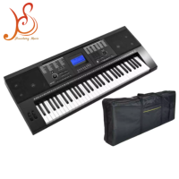 Clavier MIDI numérique portable 61 touches en bois massif avec fonction USB et sac pour instrument de musique