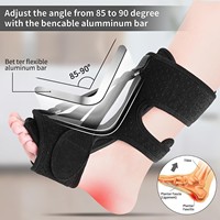 Attelle de cheville orthopédique réglable AFO pour pied tombant, fasciite plantaire, attelle de nuit pour la douleur au pied, stabilisateur protecteur