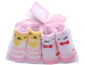 Juego de Calcetines de Algodón para Bebé, Diseño de Princesa, con Dibujos Animados, Letras y Puntos, Venta al <span class=keywords><strong>por</strong></span> <span class=keywords><strong>Mayor</strong></span>, Caja de Regalo para Recién Nacido - Product Image 3
