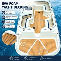 Revêtement de pont marin moderne en mousse, revêtement de pont de luxe pour yacht en EVA imitation teck, fabricant sur mesure