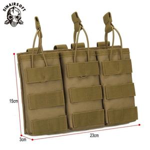 Bolsa Táctica Molle de Nylon con Triple Compartimento Abierto para Cargadores 223/5.56mm - Product Image 1