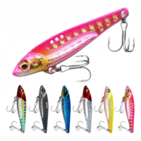 Leurre Artificiel VIB en Cuivre Plombé 7g/12g/17g, Type Dragon-Tooth, pour Pêche au Bar, Lancer Longue Distance, Adapté à Tous les Niveaux de Nage en Eau Douce/Sale