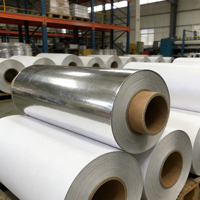 Rouleau de papier d'emballage pour bonbons et snacks, en feuille d'aluminium métallisée argentée, thermoscellable