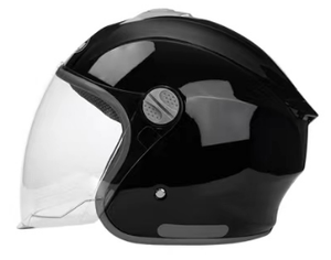 Nouveau casque de motocross demi-visage XL en ABS, double visière, visage ouvert, homologué DOT, toutes saisons, emballage de sécurité - Product Image 3