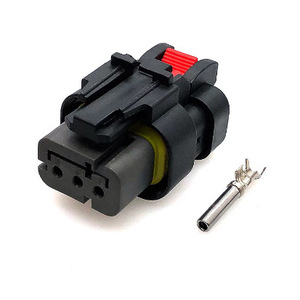 Automotive 3 Pin Connector 776429 Plastic <b>Black</b> Male And Female For Caterpillar Excavator Camshaft Sensor Wiring <b>Harness</b> - Product Image 4