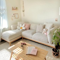 Sofa in Box 2/3-Sitzer Modulares L-förmiges Ecksofa mit Hochdichteschaumstoff-Bezug Luxuriöses Design für Wohnzimmer