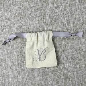Elegant Gift Packaging Recyclable Reusable Jewelry & Eyewear Canvas/Cotton <b>Drawstring</b> <b>Pouch</b> with Custom Logo - Product Image 2