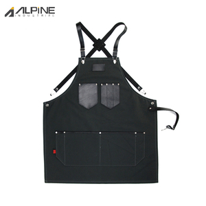 Delantal de cuero hecho a medida de alta calidad Nuevo estilo de tendencia ecológico Diseño casual de moda con logotipo - Product Image 2