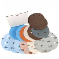 Papier abrasif super fin FV à 5 trous de 5 pouces, papier abrasif imperméable pour le polissage et la finition du métal et du bois