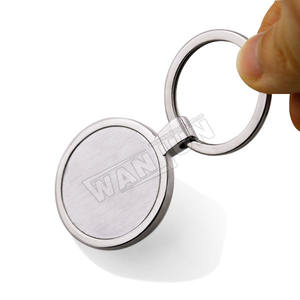 مفتاح سلسلة معدنية فارغة التسامي مخصصة سلسلة مفاتيح فارغة مستطيل شكل دائري سلسلة المفاتيح - Product Image 6