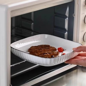 Plato Cuadrado de Porcelana Esmaltada Blanca Pura de 8 Pulgadas, Ecológico, <span class=keywords><strong>para</strong></span> <span class=keywords><strong>Cocina</strong></span> y Hogar - Product Image 6
