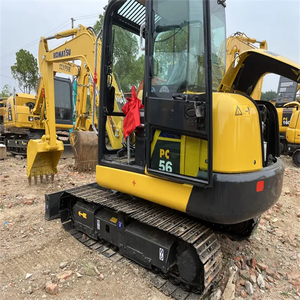 Pelle PC56-7 Komatsu d'occasion 90%, nouveau modèle 2022 sur chenilles, composants de base de haute qualité, moteur, boîte de vitesses, pompe PLC à vendre - Product Image 1
