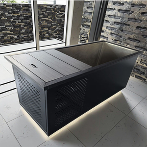 Xách tay thép không gỉ hình chữ nhật bồn tắm spa duy nhất người ngoài trời lạnh trị liệu băng tắm với 304 vật liệu thép không gỉ - Product Image 1