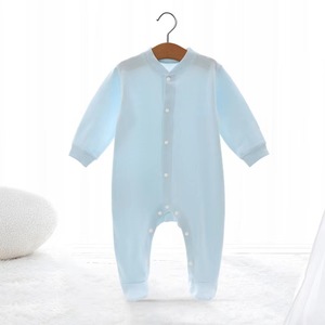 Body de Punto 100% Algodón para Recién Nacidos, Unisex, Diseño Sólido, Mangas Largas, Cierre de Broches, <span class=keywords><strong>Verano</strong></span>/Primavera, ODM - Product Image 5