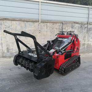 รถตักล้อยางขนาดเล็ก Mini V1000 พร้อมเครื่องบดไม้ขนาด 32 นิ้ว สำหรับงานป่าไม้ มีจำหน่าย พร้อมเครื่องยนต์ ปั๊ม และส่วนประกอบหลัก - Product Image 5