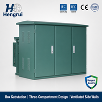 YB27-12 Unité de commutation haute tension (HV) préfabriquée 11 kV, type unité de panneau de réseau utilitaire, avec unité de distribution annulaire (Ring Main Unit) et coffret métallique fermé