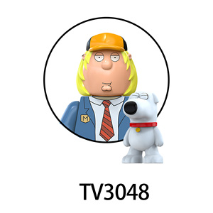 TV3043-TV3050 Personnages de la série animée comique <span class=keywords><strong>Famille</strong></span> Griffin Stewie Blocs de construction éducatifs <span class=keywords><strong>en</strong></span> plastique Mini jouets pour enfants - Product Image 6