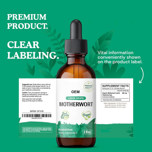 OEM Gouttes liquides d'agripaume sans alcool, biologiques, Teinture de <span class=keywords><strong>Leonurus</strong></span> <span class=keywords><strong>Cardiaca</strong></span>, Végétaliennes, Sans sucre, Extrait végétal, Complément alimentaire de haute qualité - Product Image 3