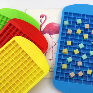 675工場無料サンプル160穴正方形シリコン樹脂型シリコンチョコレート型シリコンアイスキューブトレイ樹脂キャンディーbpa - Product Image 2