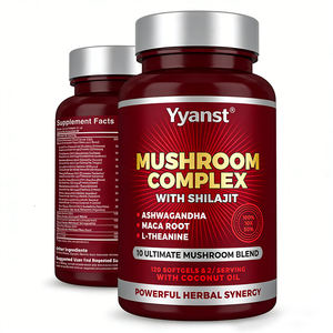 Capsules de champignons naturels en gélules molles pour la mémoire et l'immunité des adultes, avec racine de Maca – Faible teneur en glucides, sans sucre – Échantillon gratuit – OEM/ODM - Product Image 1