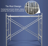 Échafaudage portable robuste en alliage d'aluminium avec stabilisateurs pour travaux de construction et d'entretien de bâtiments de bureaux EN1004