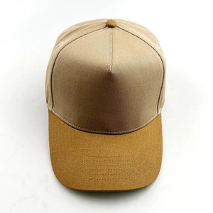 Casquette de baseball 5 panneaux A-Frame en coton 100% style urbain sportif bicolore pour designers personnalisés – Vente en gros - Product Image 1