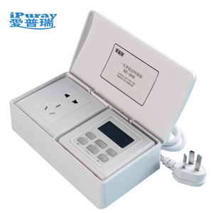 BRT-481 주간 프로그래머블 타이머 소켓 220V 2000W LCD 디지털 타임 스위치 비밀번호 보호 및 전원 코드 포함 조명용 - Product Image 2