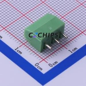 KF396-3.96-3P Screw Terminal Block Through hole Component (THT),P=3.96mm Connector 1x3P 3.96mm Green Through Hole - Product Image 2