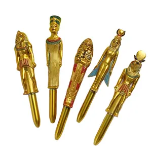 Kreativer ägyptischer Charakter Pharao Resin Pen Barrel Werbe-Souvenirs Kugelschreiber Ägyptischer Stift