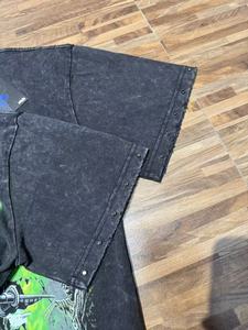 T-shirt Oversize Unisex Heavyweight 1.1 di Alta Qualità con Stampa Puff Effetto Vintage <span class=keywords><strong>Hell</strong></span> Star Streetwear Grafica 2026 - Product Image 5