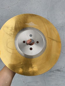 Hoja de sierra de acero de alta velocidad M2 con revestimiento de TiN dorado para corte de tuberías de acero - Product Image 3