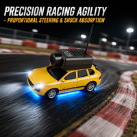 Mini voiture RC FPV 1:64 avec caméra WiFi HD 720P, stabilisation gyroscopique entièrement proportionnelle 2.4G, véhicule télécommandé de poche avec vidéo
