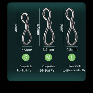 Connecteur rapide en acier inoxydable pour la pêche à la <span class=keywords><strong>mouche</strong></span>, changement rapide <span class=keywords><strong>de</strong></span> hameçon, pour leurres, mouches, accessoires <span class=keywords><strong>de</strong></span> pêche à la micro-<span class=keywords><strong>mouche</strong></span> - Product Image 4